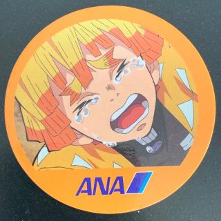 エーエヌエー(ゼンニッポンクウユ)(ANA(全日本空輸))の【非売品】鬼滅の刃 善逸 メンコ(キャラクターグッズ)