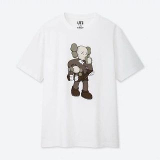 ユニクロ(UNIQLO)の【中古】ユニクロ カウズ KAWS Tシャツ サイズ:L ホワイト 白 メンズ(Tシャツ/カットソー(半袖/袖なし))
