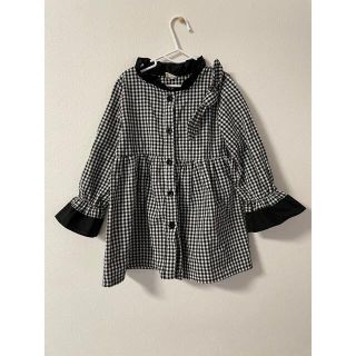 ザラキッズ(ZARA KIDS)のギンガムチェックワンピース　サイズ100(ワンピース)