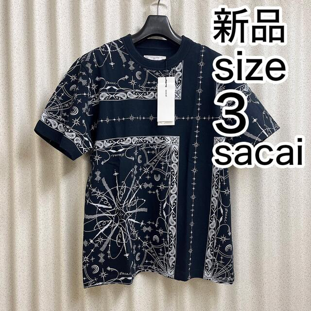 sacai  Dr.wooコラボ  Tシャツ サイズ3 黒