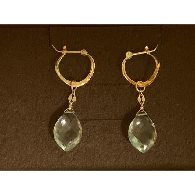 agete - アガットagete☆グリーンクォーツ☆チャーム☆ピアス