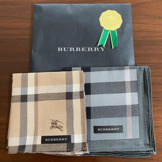 バーバリー(BURBERRY)のバーバリー　ハンカチ　２枚セット(ハンカチ/ポケットチーフ)