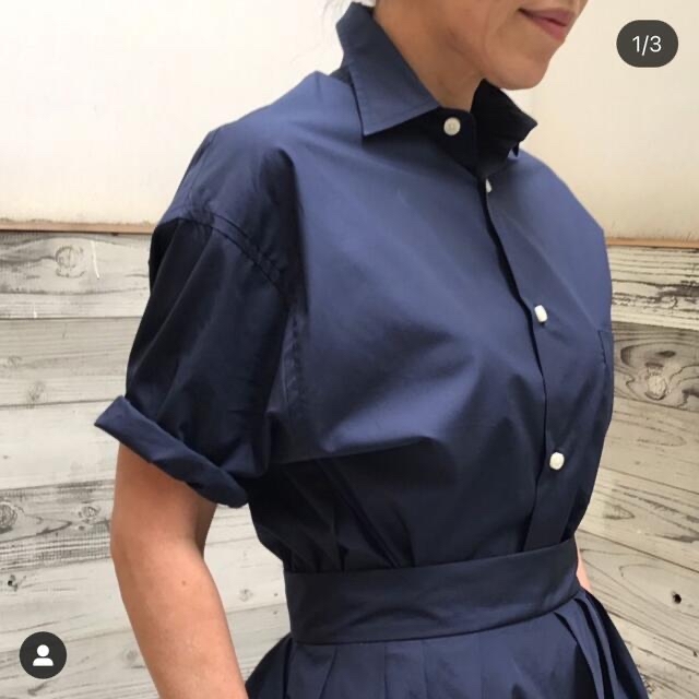 美品 マディソンブルー シャツ ネイビー 01 紺色 美品 マディソンブルー シャツ ネイビー 01 紺色