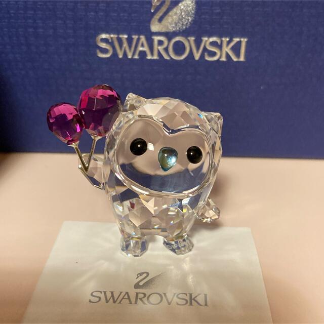 ダイヤモンド プラチナ シルバー スワロフスキー フクロウ ピンバッチ