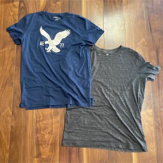 アメリカンイーグル(American Eagle)のMサイズ　アメリカンイーグル　H&M Tシャツ　2枚セット(Tシャツ/カットソー(半袖/袖なし))