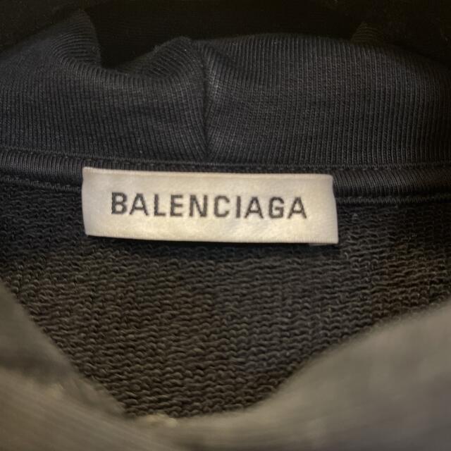 Balenciaga - 【美品】BALENCIAGA バックロゴオーバーサイズプル