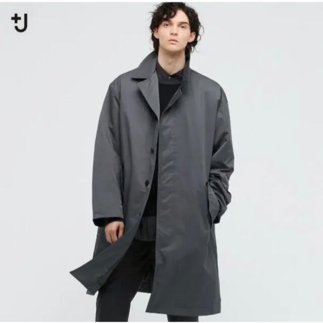 UNIQLO(ユニクロ)のUNIQLO ＋J 2021 秋冬　パテッド　オーバーサイズステンカラーコート メンズのジャケット/アウター(ステンカラーコート)の商品写真