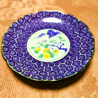 二段紋様小皿 アンティーク銘品(その他)