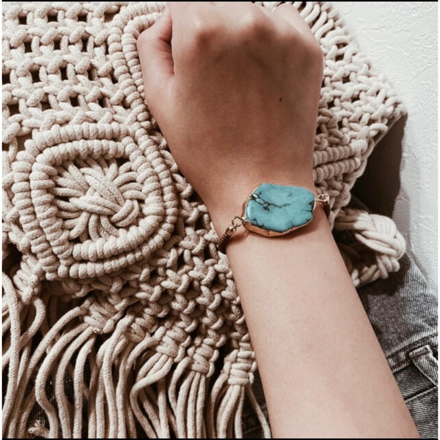 turquoise slice bracelet シルバー レディースのアクセサリー(ブレスレット/バングル)の商品写真