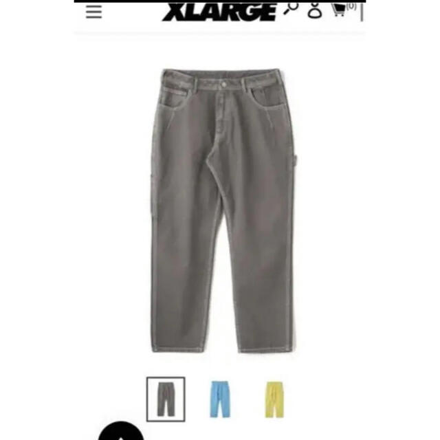 XLARGE OVERDYED WORK PANTSワークパンツ/カーゴパンツ