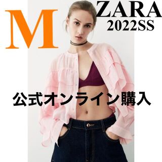 ザラ(ZARA)の【ZARA】ザラ M フリルロマンティックブラウス シャツ ティアード(シャツ/ブラウス(長袖/七分))