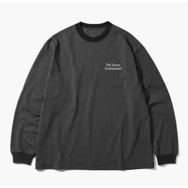 ennoy L/S BORDER T-SHIRTS Black × Whiteファッション