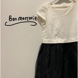 ボンメルスリー(Bon mercerie)の新品未使用　Bon mercerie 半袖　ワンピース(ひざ丈ワンピース)