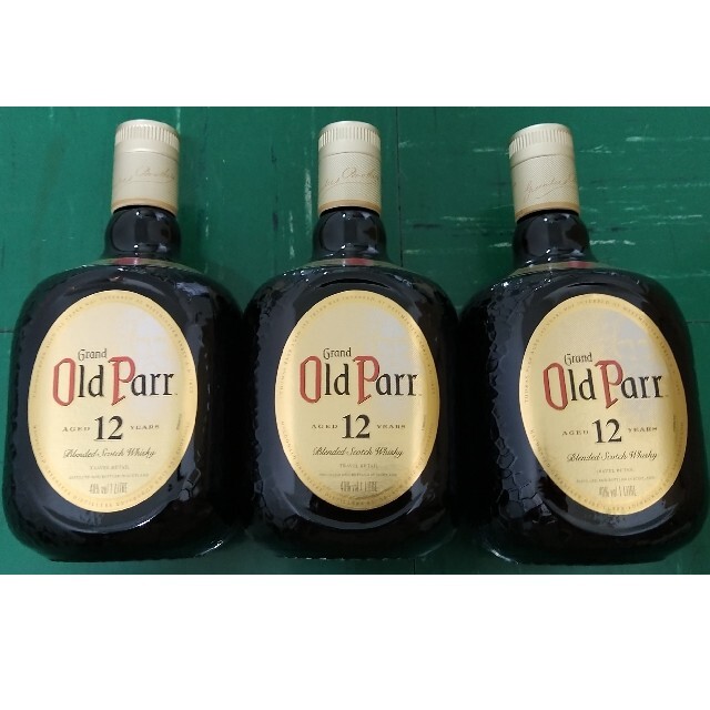 値下げグランドオールドパー12年　ウイスキー古酒3本セット　特級