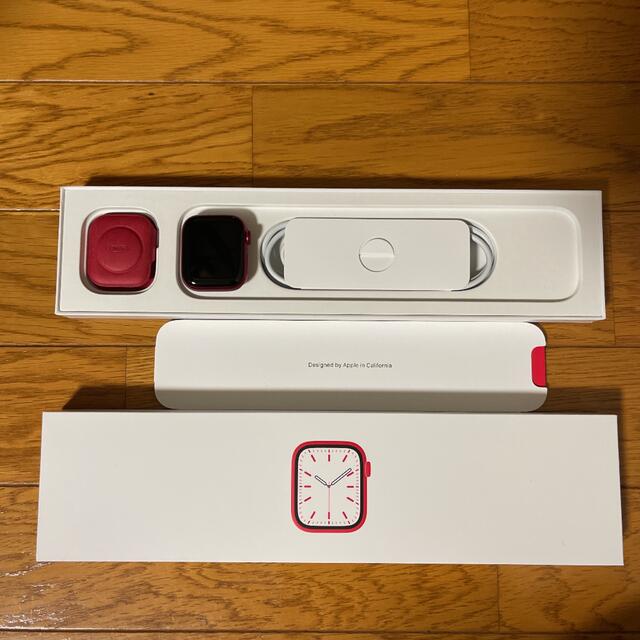 美品 アップルウォッチ シーズン7 RED GPS 41mmモデル