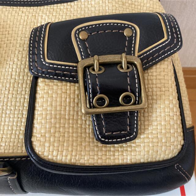 COACH(コーチ)の本物コーチ　ハワイ購入　超美品　カゴバック　ストローバック レディースのバッグ(かごバッグ/ストローバッグ)の商品写真