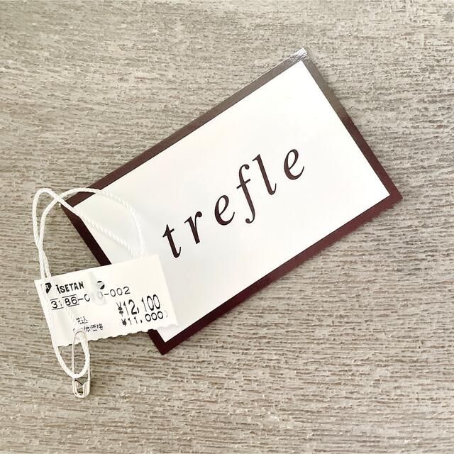 【トレフルプラスワン】trefle+1 リボンシャツ　ブラウス ドット　水玉 レディースのトップス(シャツ/ブラウス(長袖/七分))の商品写真