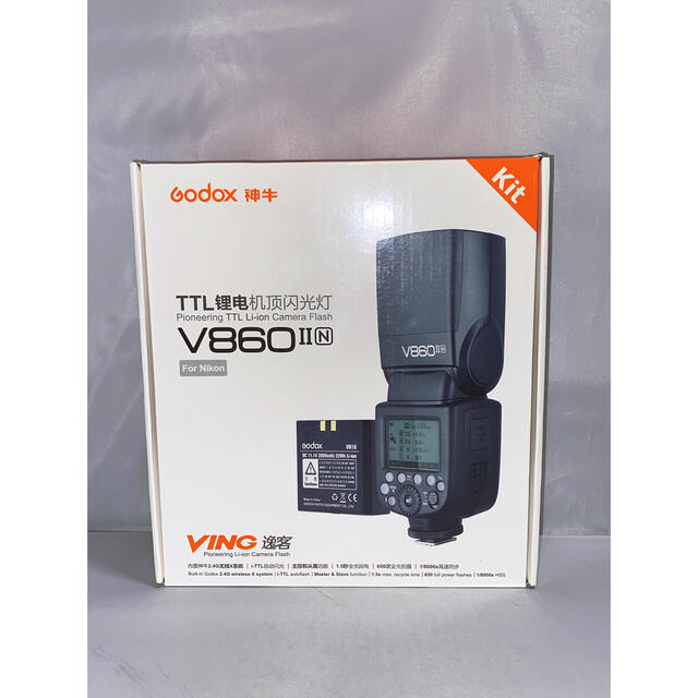 GODOX V860II Nikon用 ストロボ X-pro等スマホ/家電/カメラ