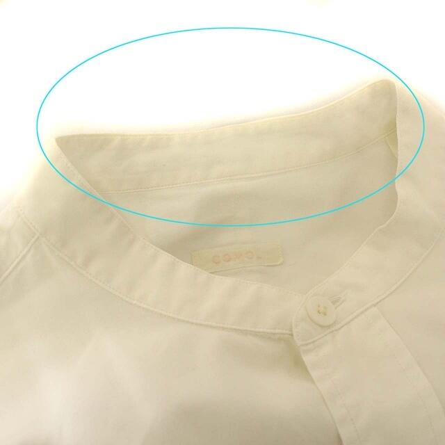 COMOLI(コモリ)のコモリ COMOLI バンドカラーシャツ 長袖 シャツ ロング 3 白 メンズのトップス(シャツ)の商品写真