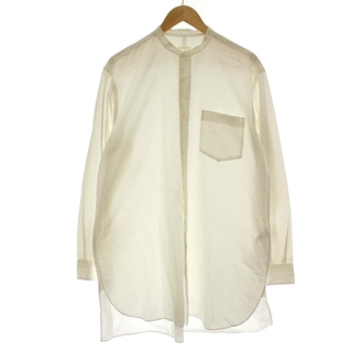 コモリ(COMOLI)のコモリ COMOLI  バンドカラーシャツ 長袖 シャツ ロング 3 白(シャツ)