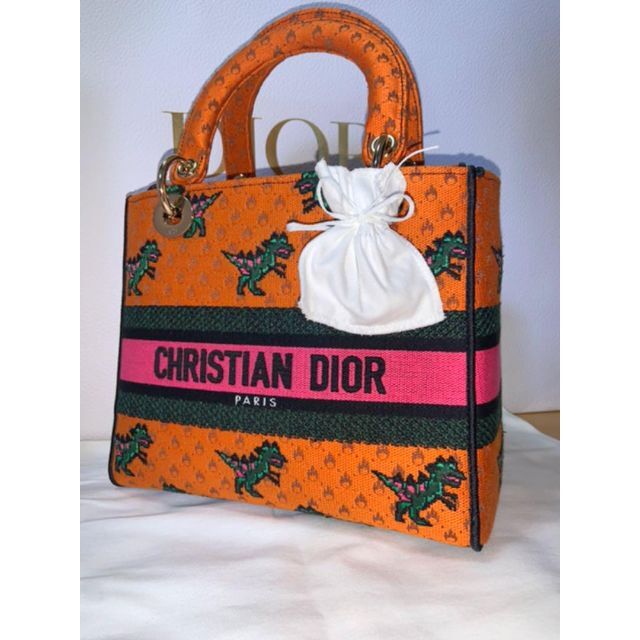 最安値挑戦! Christian Dior - LADY D-LITE ミディアムバッグ Dragon
