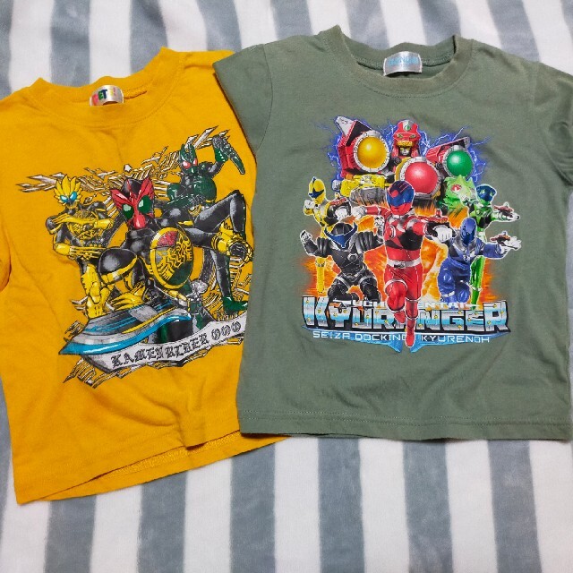 仮面ライダー 戦隊 tシャツ セット まとめて キッズ/ベビー/マタニティのキッズ服男の子用(90cm~)(Tシャツ/カットソー)の商品写真