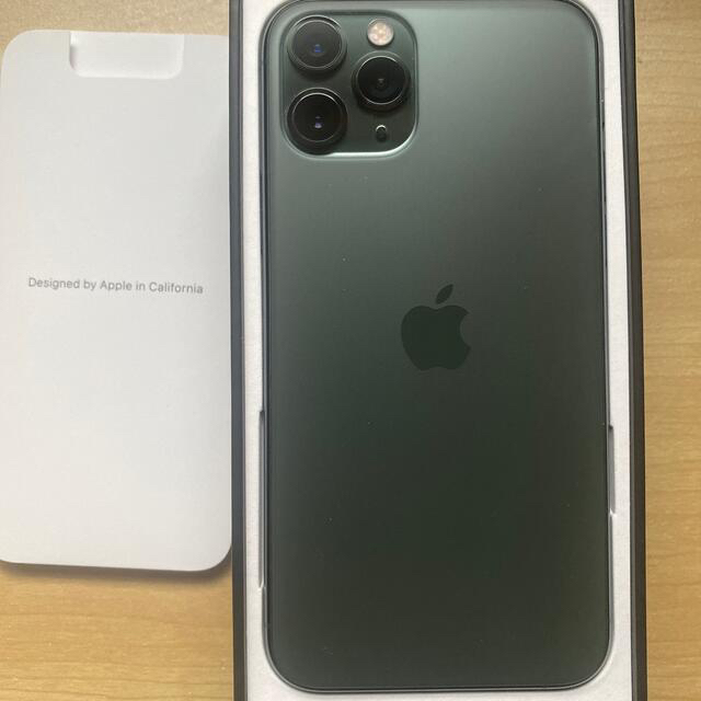 iPhone(アイフォーン)の美品iPhone 11 pro （64gb）グリーン スマホ/家電/カメラのスマートフォン/携帯電話(携帯電話本体)の商品写真