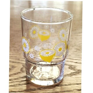 レトロレモン レトロポップ レモン柄 グラス ガラス 4点セット 新品