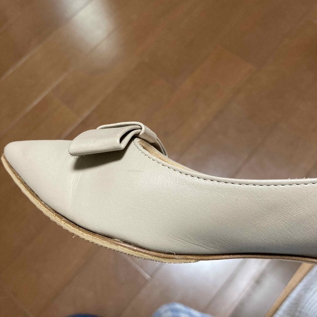FABIO RUSCONI(ファビオルスコーニ)のファビオルスコーニ　リボンフラットパンプス レディースの靴/シューズ(ハイヒール/パンプス)の商品写真