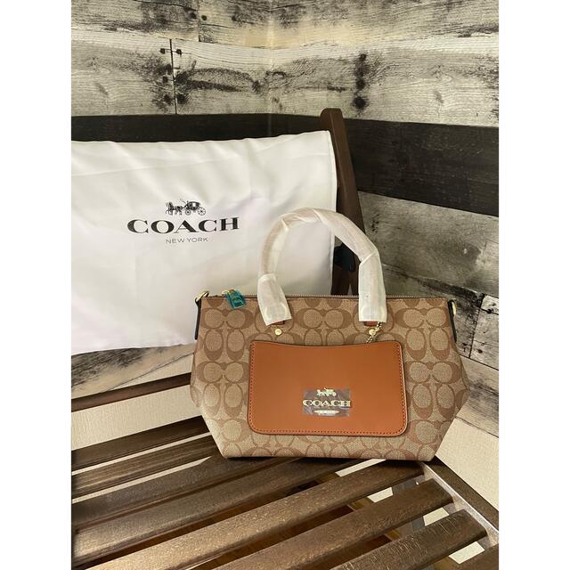 COACH コーチ トートバッグ 美品 PVCレザー シグネチャー F38089