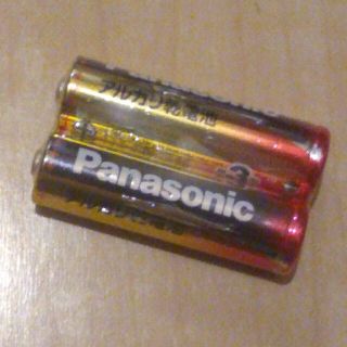 パナソニック(Panasonic)のpanasonic　単３　アルカリ乾電池　２本　セット(バッテリー/充電器)