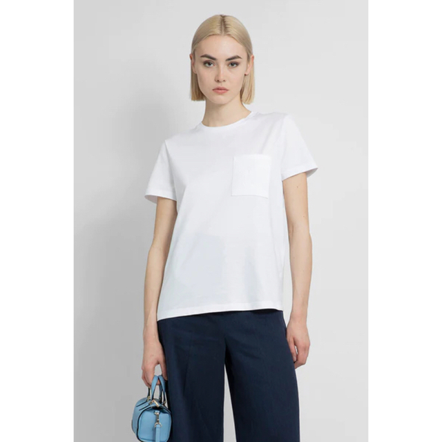 Max Mara VALIDO マックスマーラ ポケットコットン Tシャツ 白-