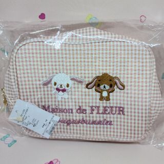 メゾンドフルール(Maison de FLEUR)の【あず様ご専用】新品♡イースタースクエアポーチ♡シュガーバニーズ♡(ポーチ)