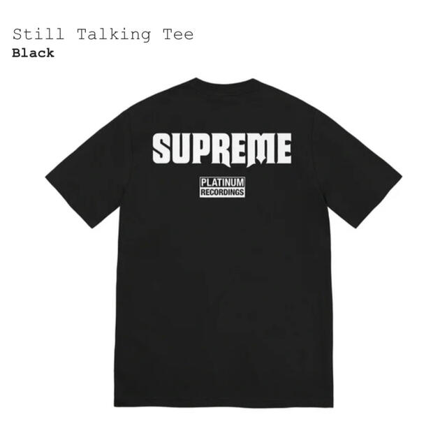 2022特集 Supreme - L Black Tee Talking Still 新品　Supreme Tシャツ/カットソー(半袖/袖なし)