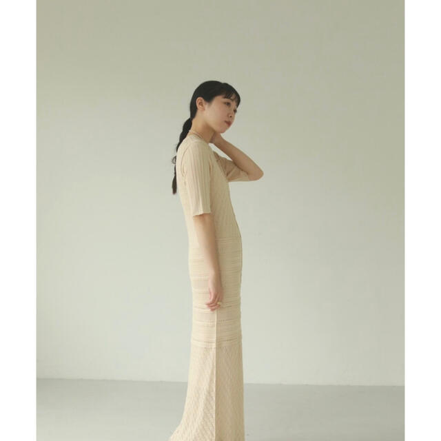 TODAYFUL(トゥデイフル)のTODAYFUL パッチワークニットドレス　トゥデイフル レディースのワンピース(ロングワンピース/マキシワンピース)の商品写真