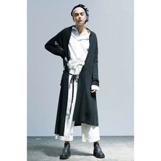 ヨウジヤマモト(Yohji Yamamoto)の中古Y’s17ss３WAYプラス変形カッティングサマーニットドレープネックガウン(カーディガン)