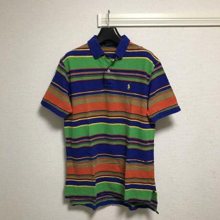 ポロラルフローレン(POLO RALPH LAUREN)のポロラルフローレン ポロシャツ 半袖 ボーダー マルチカラー M(ポロシャツ)