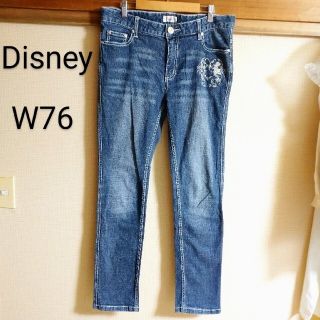 ディズニー(Disney)のDisney スキニーデニムパンツ W76 ミッキーマウス(デニム/ジーンズ)