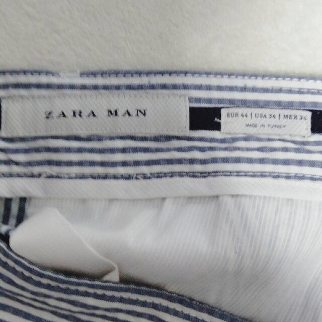 ZARA(ザラ)の希少 ZARA MAN シアサッカー セットアップ ジャケット パンツ スーツ メンズのスーツ(セットアップ)の商品写真