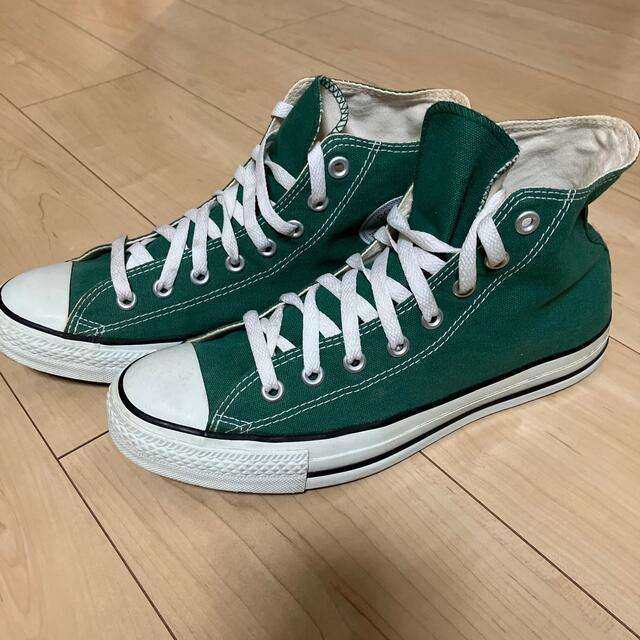 CONVERSE(コンバース)のキャンバス オールスター HI グリーン メンズの靴/シューズ(スニーカー)の商品写真