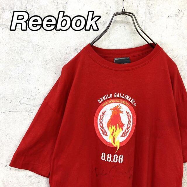 Reebok(リーボック)の希少 90s リーボック Tシャツ ビッグプリント サイン入り ビッグシルエット メンズのトップス(Tシャツ/カットソー(半袖/袖なし))の商品写真