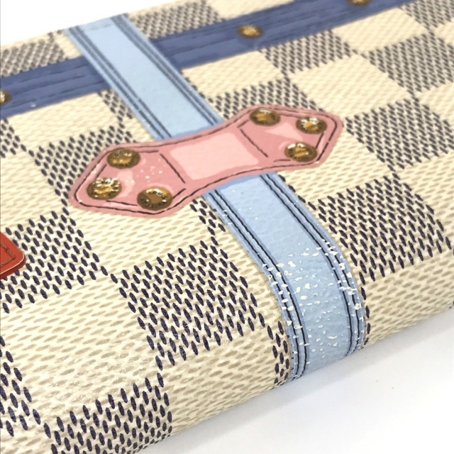 LOUIS VUITTON(ルイヴィトン)のルイヴィトン LOUIS VUITTON サマートランクコレクション N60109 ダミエ アズ―ル ポルトフォイユ クレマンス 長財布 ダミエアズールキャンバス ホワイト レディースのファッション小物(財布)の商品写真