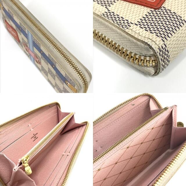 LOUIS VUITTON(ルイヴィトン)のルイヴィトン LOUIS VUITTON サマートランクコレクション N60109 ダミエ アズ―ル ポルトフォイユ クレマンス 長財布 ダミエアズールキャンバス ホワイト レディースのファッション小物(財布)の商品写真