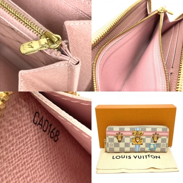 LOUIS VUITTON(ルイヴィトン)のルイヴィトン LOUIS VUITTON サマートランクコレクション N60109 ダミエ アズ―ル ポルトフォイユ クレマンス 長財布 ダミエアズールキャンバス ホワイト レディースのファッション小物(財布)の商品写真