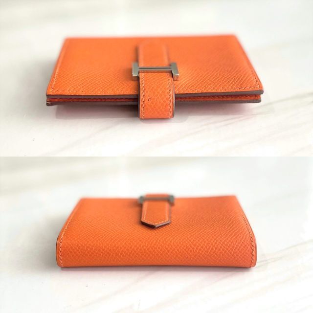 HERMES - 美品☆ エルメス ベアンミニ エプソン 折り財布 HERMES - 美品☆ エルメス ベアンミニ エプソン 折り財布