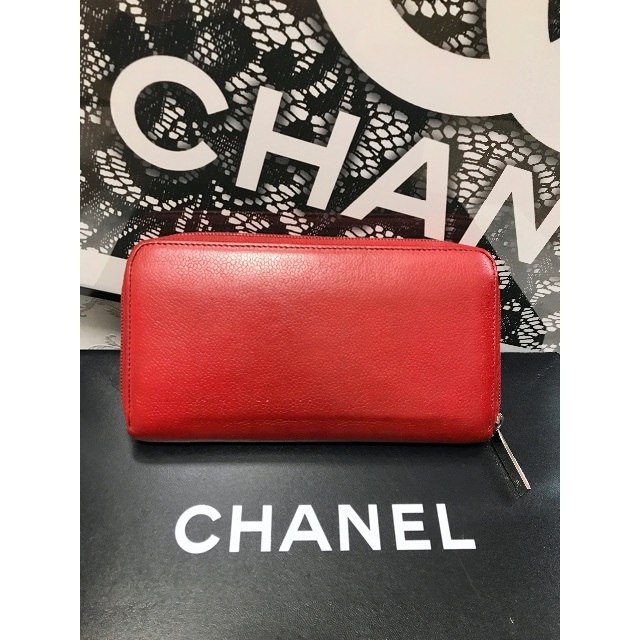 ◆◇極上美品 CHANEL シャネル ラウンドジップ ウォレット キャビアスキン