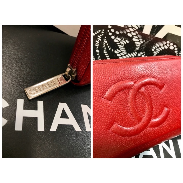 ◆◇極上美品 CHANEL シャネル ラウンドジップ ウォレット キャビアスキン