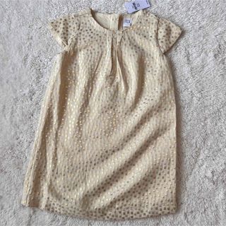 ベビーギャップ(babyGAP)のbabyGAP ワンピース100cm ゴールド 3歳(ワンピース)