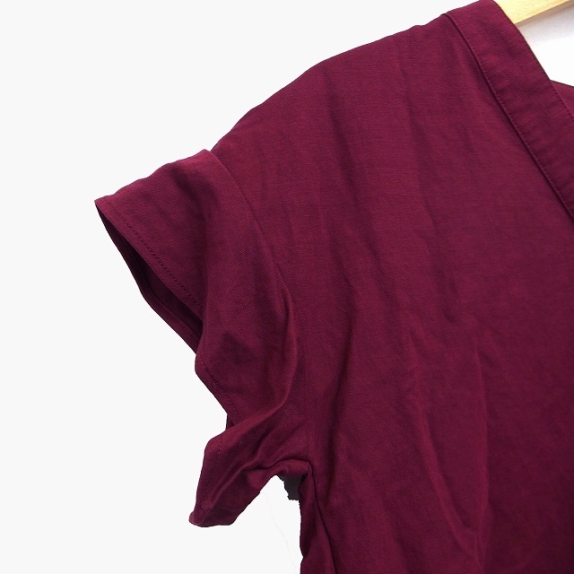 coen(コーエン)のコーエン coen Tシャツ カットソー Vネック 肩落ち 半袖 ロングテール レディースのトップス(Tシャツ(半袖/袖なし))の商品写真