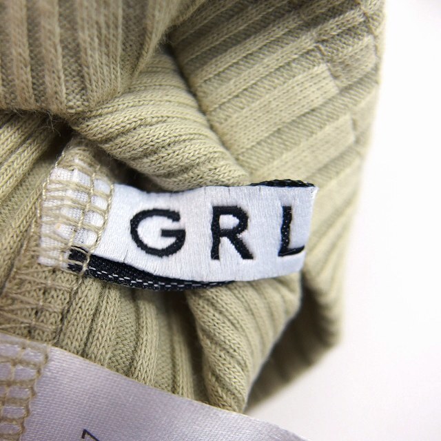 GRL(グレイル)のグレイル GRL 国内正規品 カットソー スクエアネック 五分袖 綿混 リブ レディースのトップス(その他)の商品写真